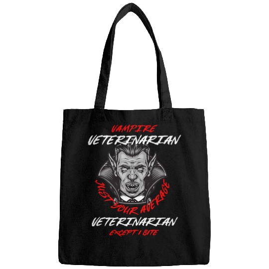 Vampire Veterinarian Halloween Vet Tech Scary Veterinary 2 Bags