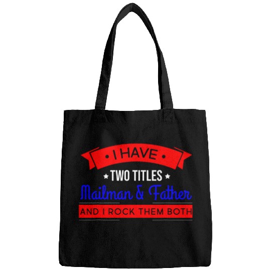 mens mailman and far postal worker postman Bags