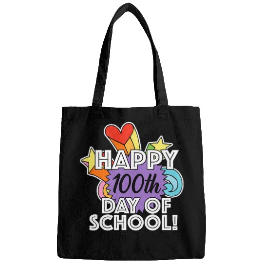 Happy 100th Day of School Student or Elementary Teacher Bags