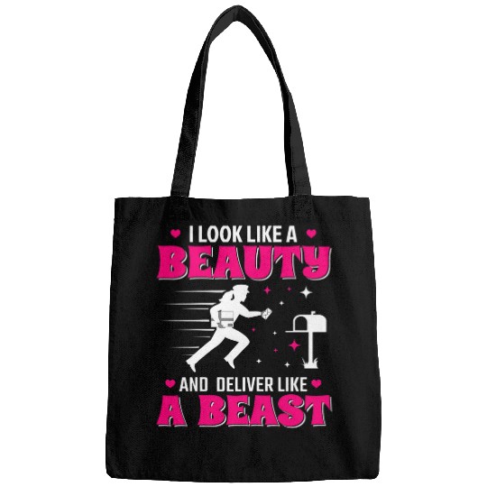 Womens I Look Like A Beauty And Deliver Like A Beast Mailwoman Bags
