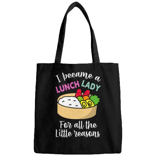 Womens Little Reasons Lovely School Lunch Lady Cafeteria Worker Bags