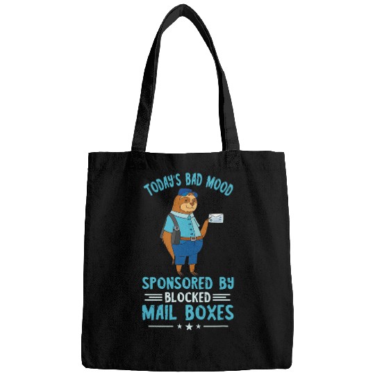 Postman Sloth Todays Bad Mood Mailman Postal Worker Bags