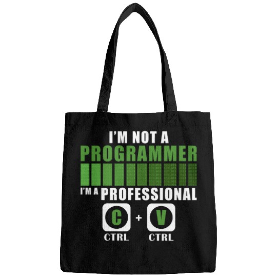 Im Not A Programmer Funny Programming Computer Coder Bags