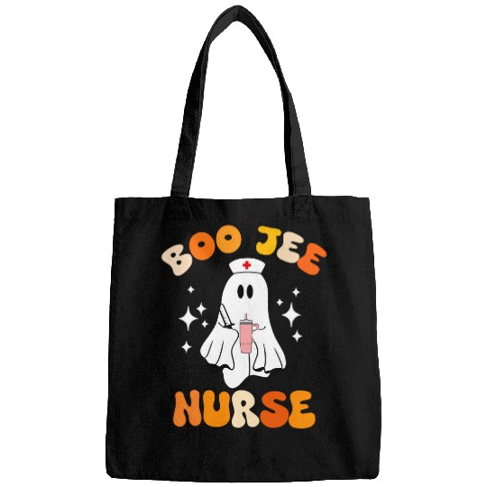 Groovy Boo Jee Crew nurses Funny Women Halloween nurses Bags