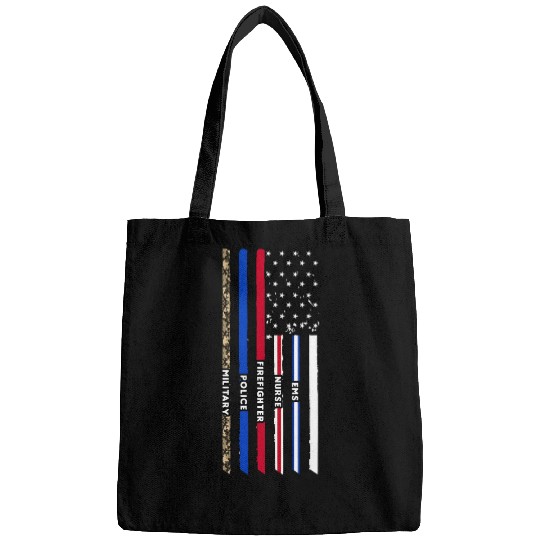 First Responders Hero Flag nurses EMS Police Military 5 Bags