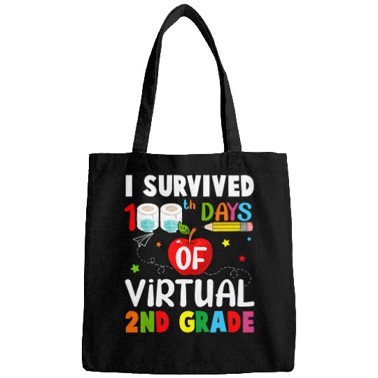 I Survived 100th Days of Virtual 2nd Grade Student Teacher Bags