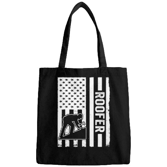 Roofer USA Flag Roofing Bags