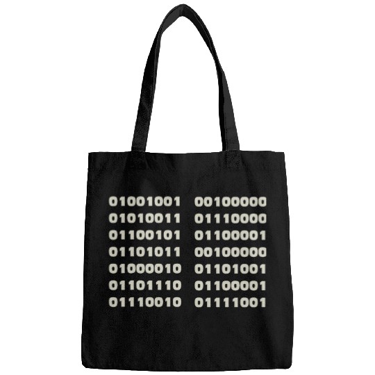 I Speak Binary Fun Informatics Binary Code Coder Programmer Bags