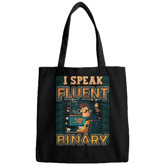 I Speak Fluent Binary Code Programmer 1 Bags