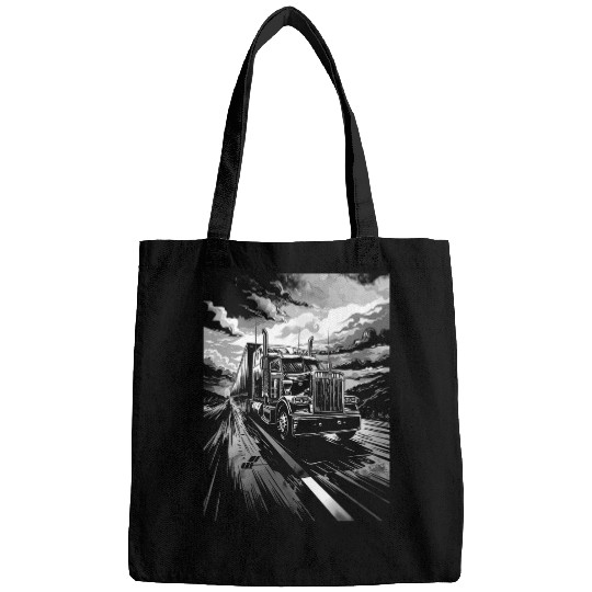 Trucker American Flag Big Rig SemiTrailer Truck Driver 24 Bags