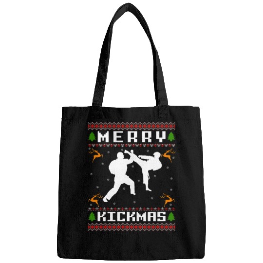 Ugly Christmas Sweater Patterns Pixel Graphics For Karate Bags