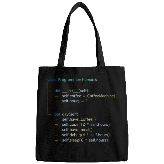 Python Programmer Day In The Life Coding Computer Science Bags