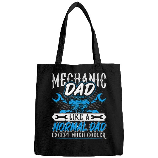 Mechanic Dad Funny Auto Mechanic Repairman Automotive Dad Bags