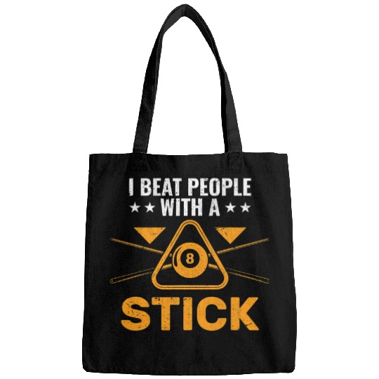Funny Billard 8 Ball Humor Pool Player Bags