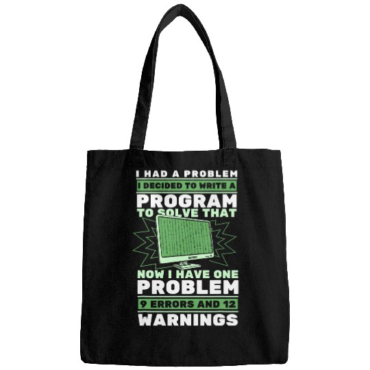 Funny Coder Programming Software Engineer Coding Programmer Bags