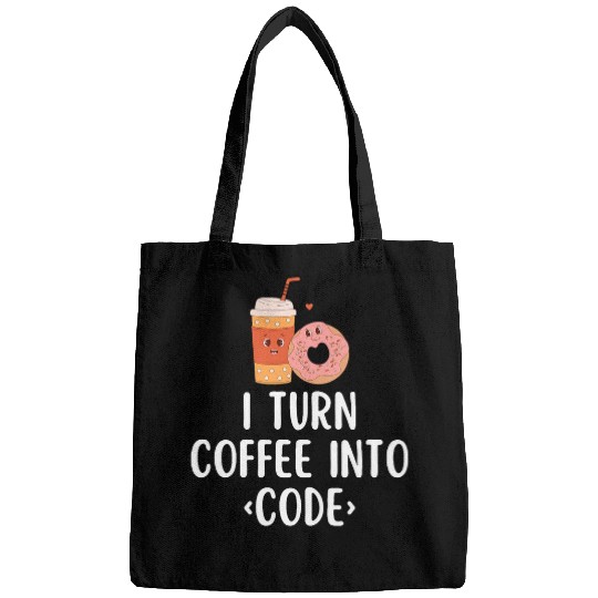 Web Developer Website Programmer Coder Coffee Lover Bags