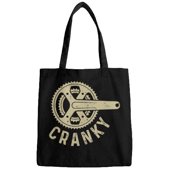 Funny Bicycle Lover Cyclist Daddy BMX Mountain Bike Cranky Bags