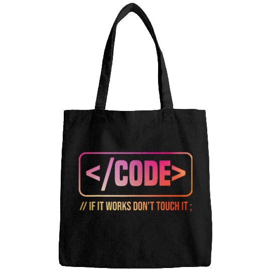 Funny Code Quote Programming Developer Software Engineer Bags
