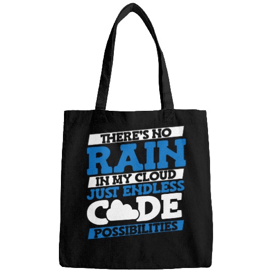 Funny Cloud Engineer Coder Programmer Cloud Computing Bags
