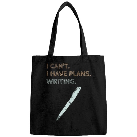 I Have Plans Writing Book Writer Journalist Author Funny Bags