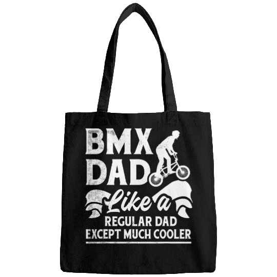 Bmx biker cooler regular dad funny theme Bags