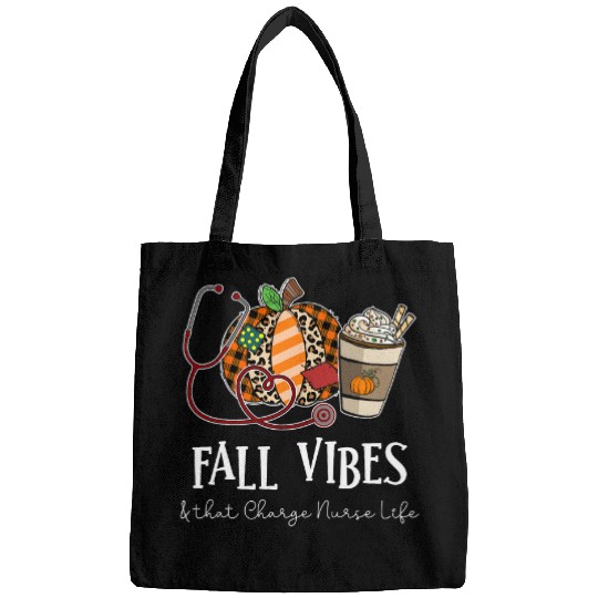 nurses Leopard Pumpkin Fall Vibes And That Charge nurses Life Bags