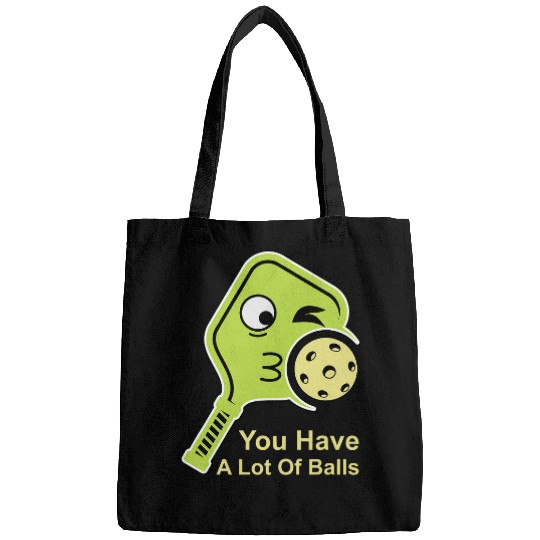 Funny Kawaii Face Pickleball Paddle You Have A Lot Of Balls Bags