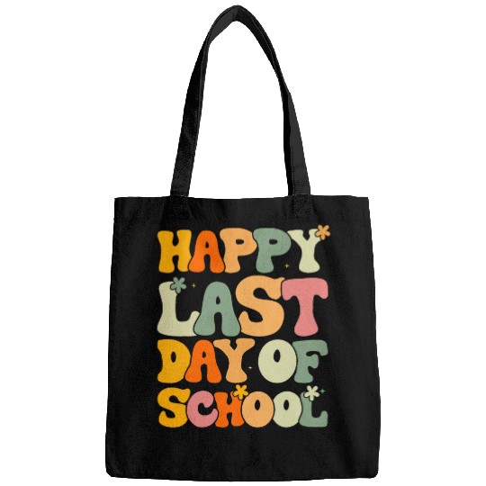 Groovy Happy Last Day Of School Teacher Student Graduation 11 Bags