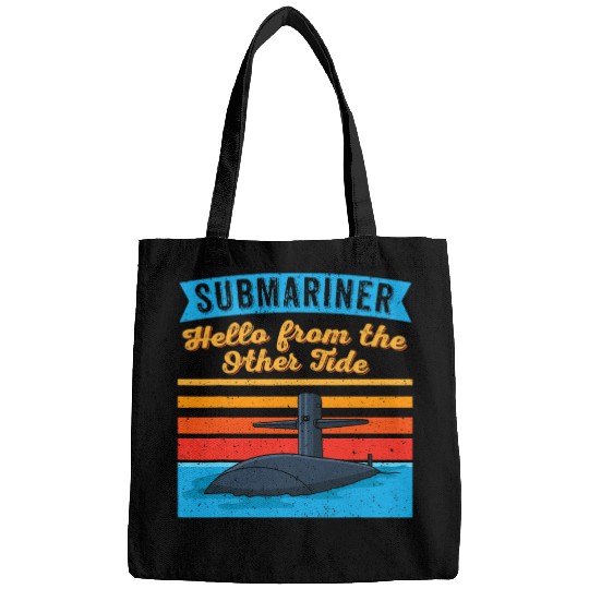 Submariner Quote Hello From The Other Tide UBoat Submarine 3 Bags