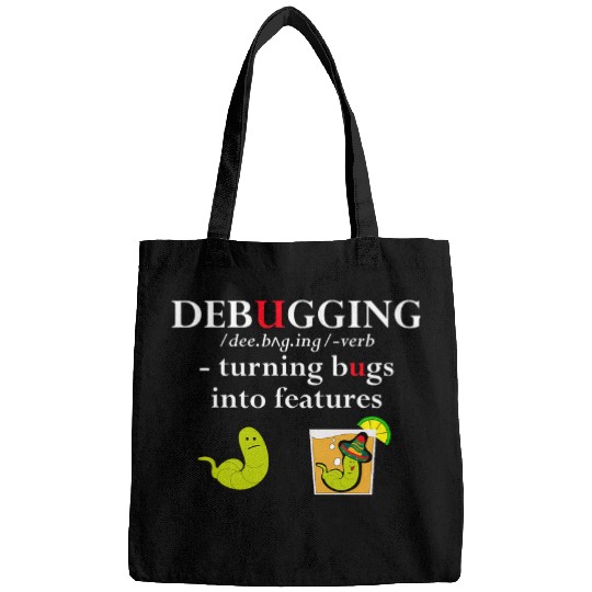 Funny Debugging Definition Programmer Software Developer BL Bags