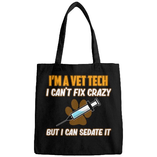 Vet Tech Veterinarian Veterinary Doctor Animal Lover Graphic Bags