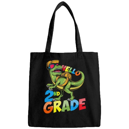 Funny Dinosaur 2nd Grade StudentTeacher Back to School Bags