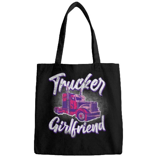 Trucker Truck Driver Girl vintages Trucker Girlfriend Bags