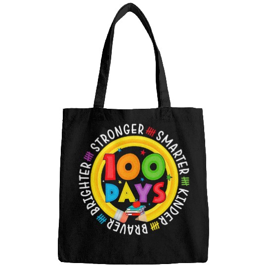 Smarter Kinder Stronger Brighter 100 Days Of School Teacher 5 Bags