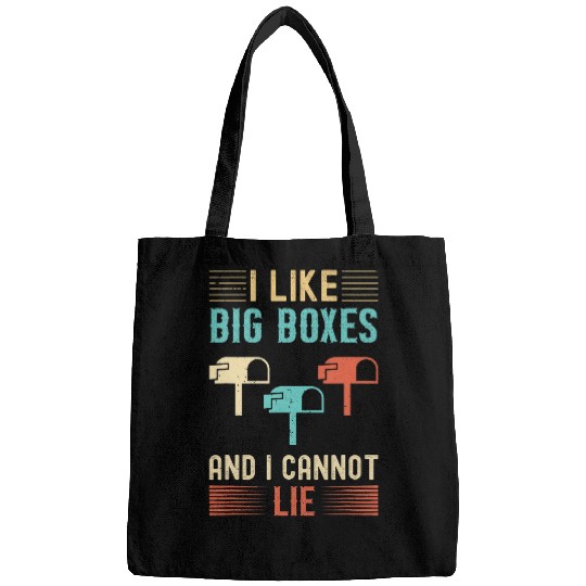 I Like Big Boxes And I Cannot Lie Mailbox Postal Carrier 3 Bags
