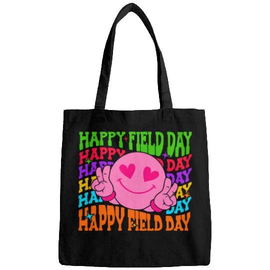 Happy Field Day Teacher Student Kids School Outdoor Groovy Bags