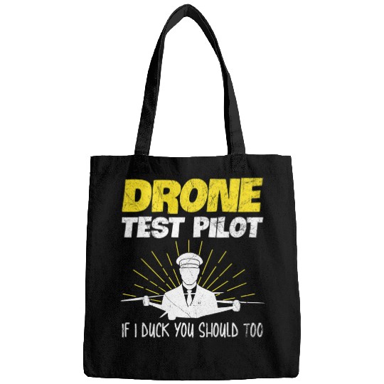Quadrocopter Flying Quote for a Drone Hobby Pilot Bags