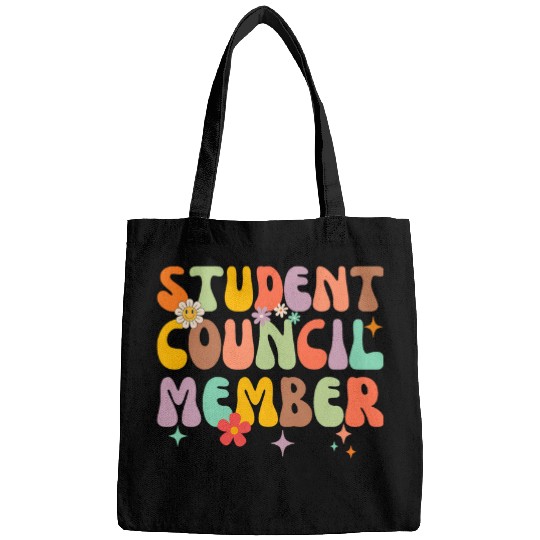 Student Council Member World Student Day Cute Groovy Bags