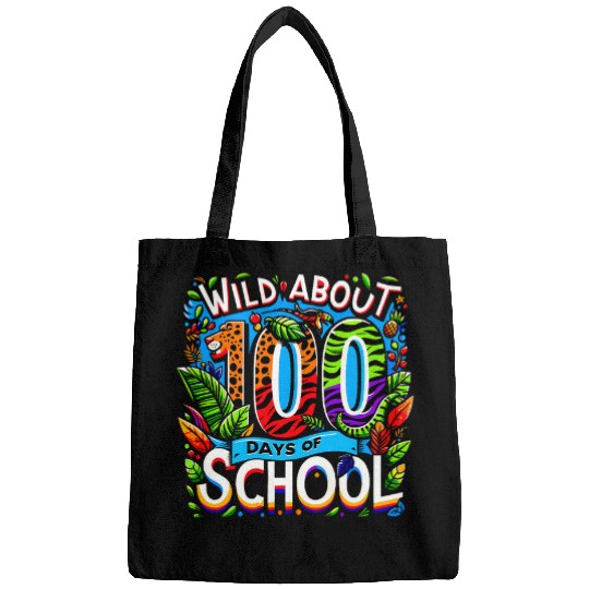 Wild About 100 Days of School 100th Day Teacher Student Kids Bags