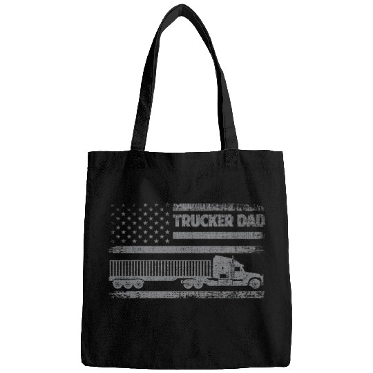 Mens Trucker Dad Fathers Day American Flag USA Bags