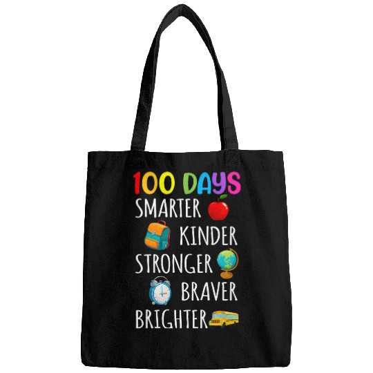 Smarter Kinder Stronger Brighter 100 Days Of School Teacher 10 Bags