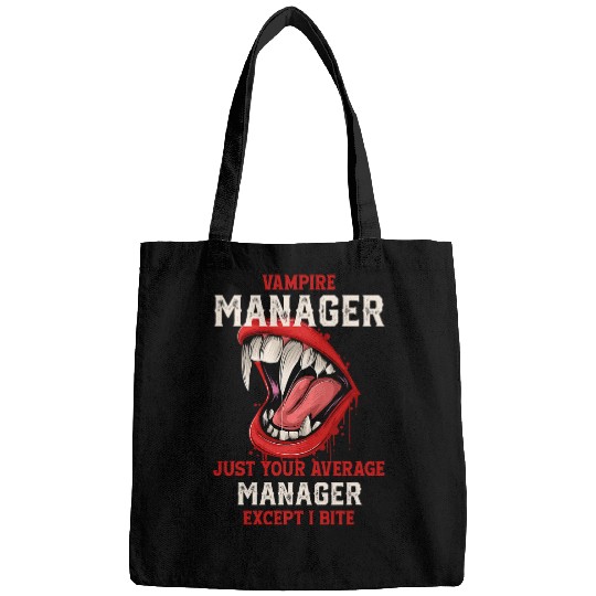 Vampire Manager Halloween Boss Scary Employer Work Bags