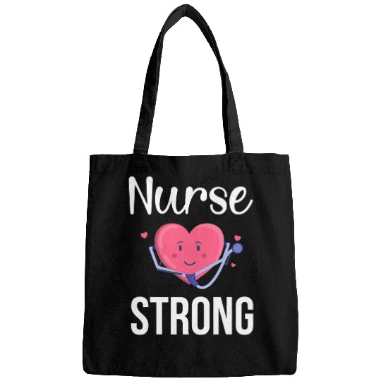nurses Strong Cute Nursing Student nurses Bags