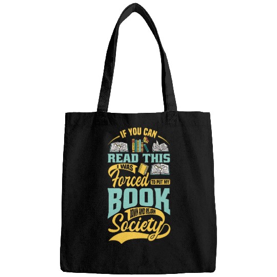 Funny Read Books Lover Librarian Book Reader Library Reading Bags