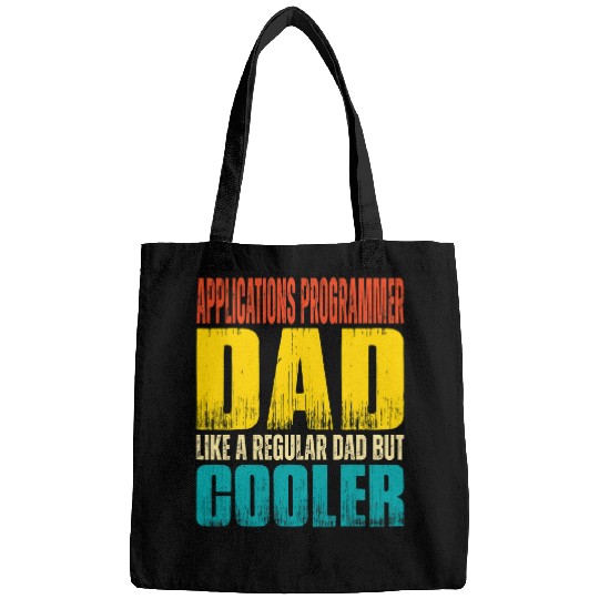 Mens Applications Programmer Dad Like a Regular Dad but Cooler 1 Bags