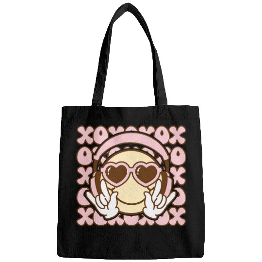 Xoxo Smile Face For Music Lover Couple Matching Valentines Bags