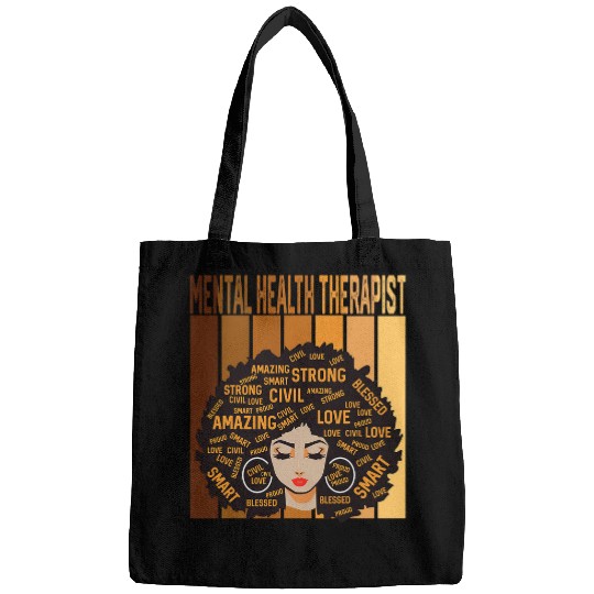 Mental Health Therapist African Women Black History Month Bags