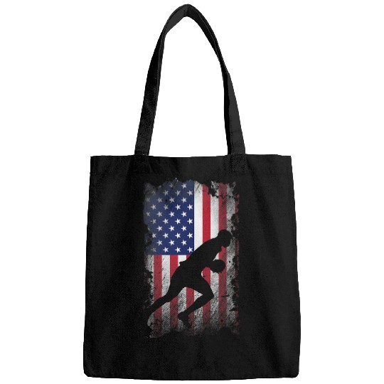 Distressed American Flag Rugby USA Patriotic Gift Bags