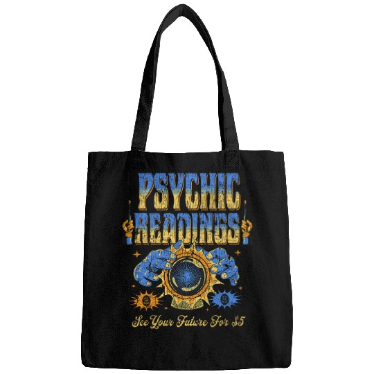 Psychic Readings Fortune Teller Tarot Crystal Ball Vintage Bags