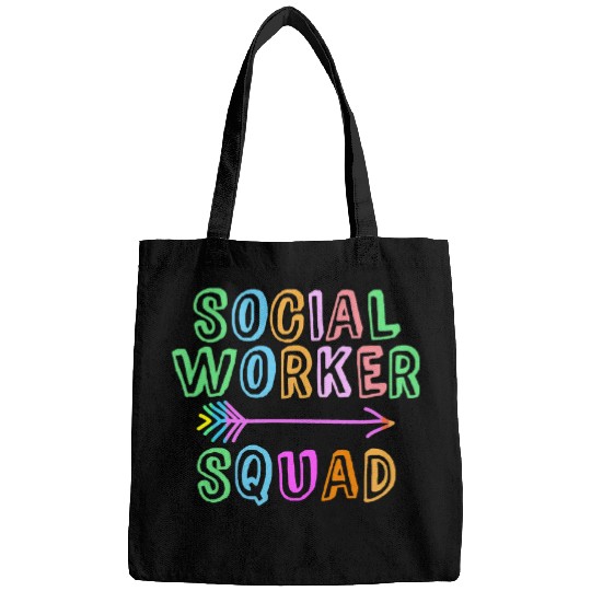 SOCIAL WORKER SQUAD Kids Teacher Back To School Crew Bags